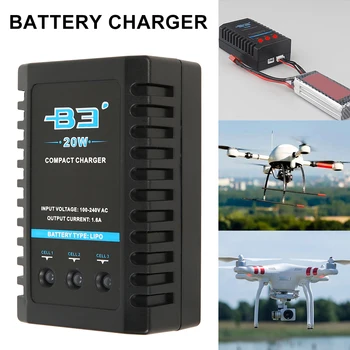 

20W B3 2S-3S LiPo Intelligent Battery Chargers Easy Balance Fast Charging for RC Helicopter Drone Car Toys Lipo Battery Charge