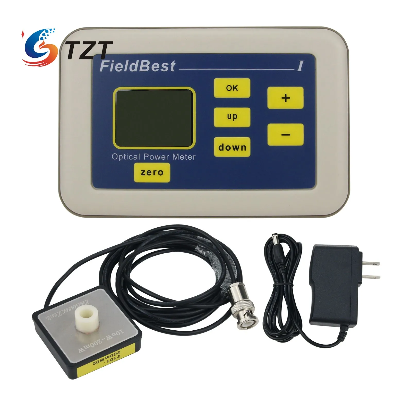Tzt 10uw200mw Optical Power Meter Laser Power Meter Full Wavelength High Accuracy Resolution
