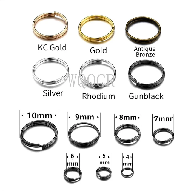 Wholesale 20pcs/lot 3 4 5 6 mm 925 Sterling Silver Jump Rings Split Rings  Connectors