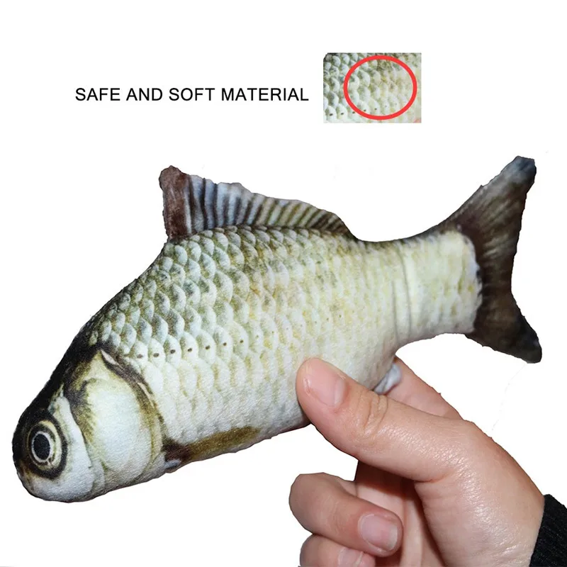 Fish-Shaped Soft Silicone Mint cat toy (19)