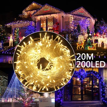 

Sale Fairy LED string light Outdoor Waterproof US Plug Connectable with Tail Plug Wedding Christmas Party Holiday Home Decor D30