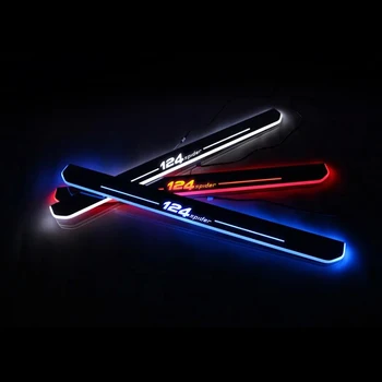 

Car Scuff Plate Pedal LED Door Sill For FIAT 124 Spider 348 500 500C 312 500L 500X Pathway Welcome Light Car Sticker Accessories