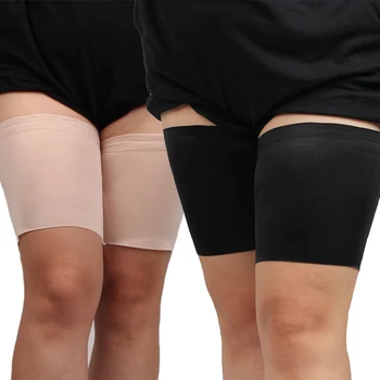 

Hot Black Anti Chafing Thigh Bands Pair Elastic Non Slip Leg Comfort Running Sports anti-friction leg sleeves