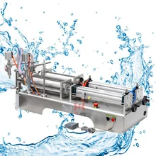 Жидкая количественная наполнительная машина с двойной головкой из нержавеющей стали автоматическая разливочная машина