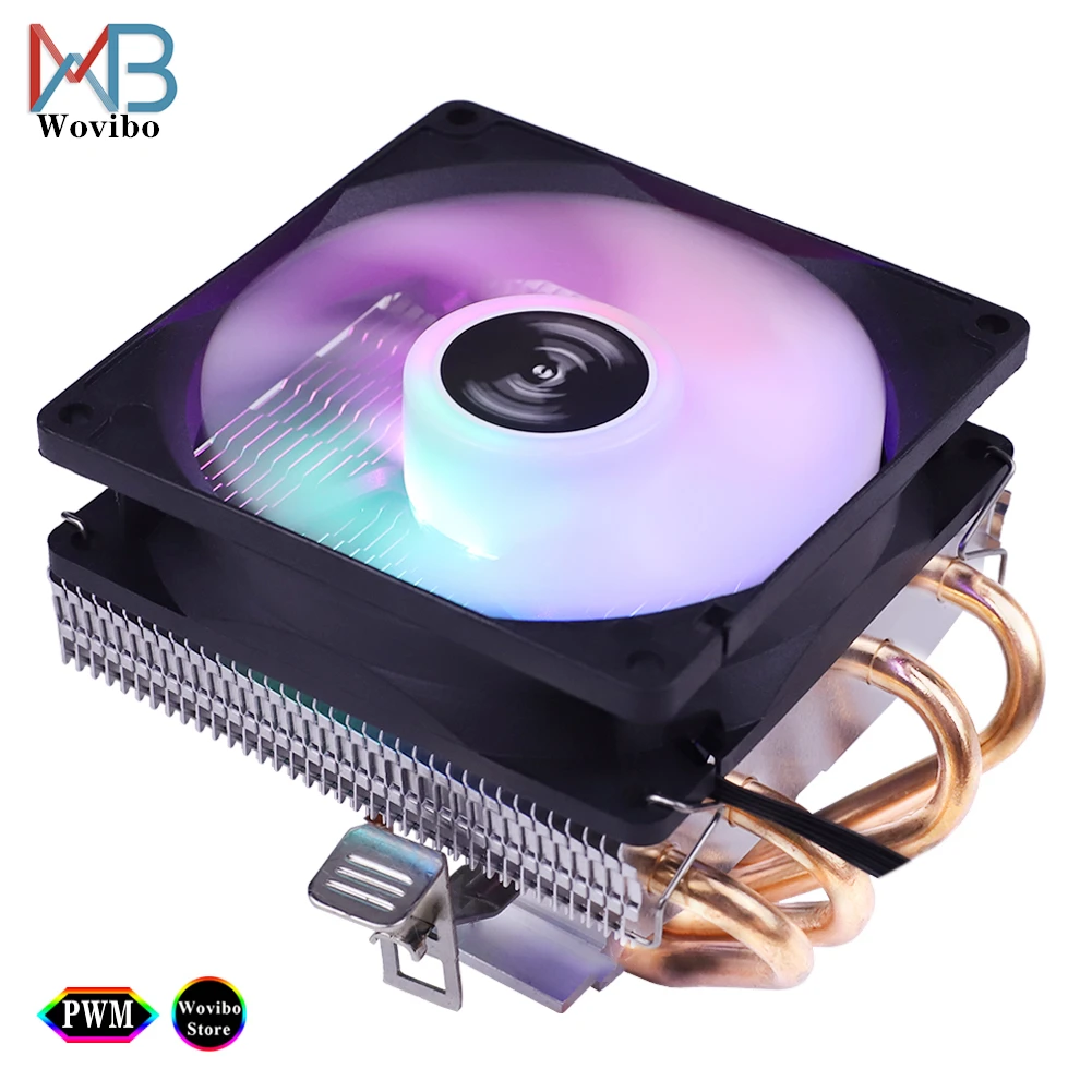 4 тепловых радиатора CPU Радиатор RGB Led для Intel LGA 775 1155 1156 1150 1151 1366 2011 3 X79 X99 AMD AM4