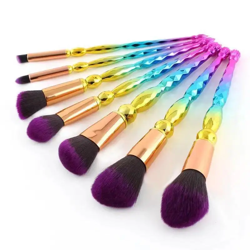 

Sale New 7 Spiral Handle Makeup Set Brush Gradient Coloring Brush Concealer Beauty Tools