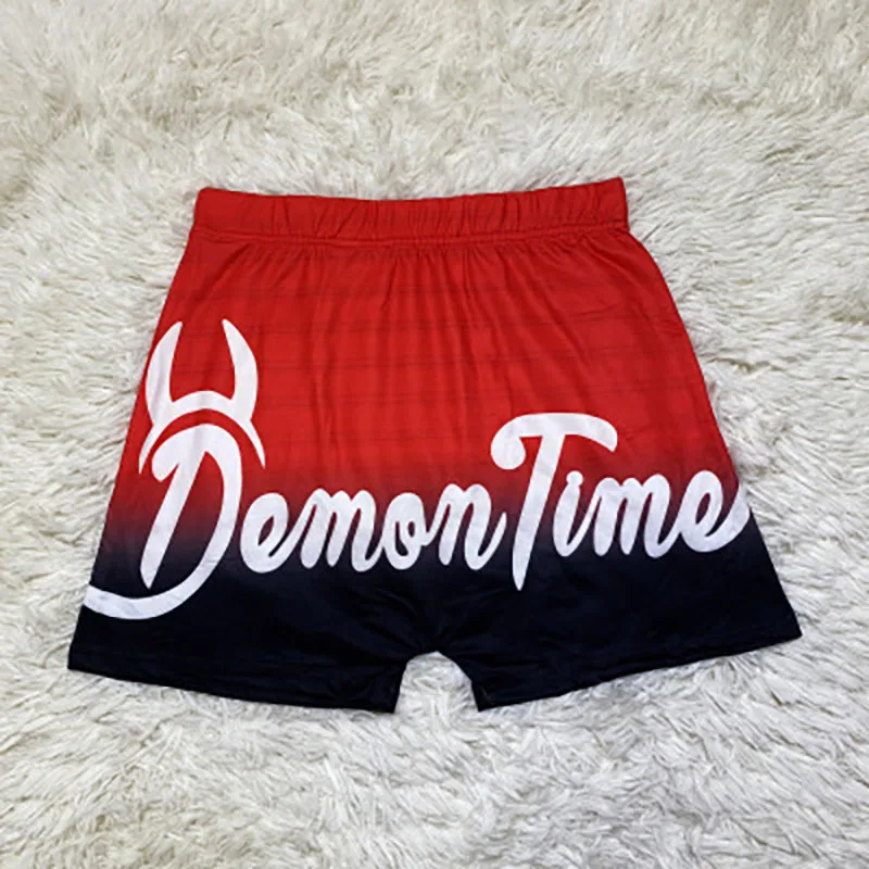 Fashion Trendy 13-Color Printing Letters Tight Hip Shorts, Beach Style Leisure And Entertainment Sports Fitness Ladies Shorts