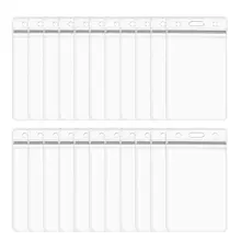 100 шт водонепроницаемый прозрачный пластиковый вертикальный бейдж с именем, держатель для ID карт