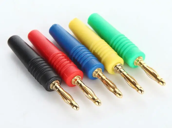 

2mm Mini Banana Male Plug Jack Cable Solder Speaker Test Connector