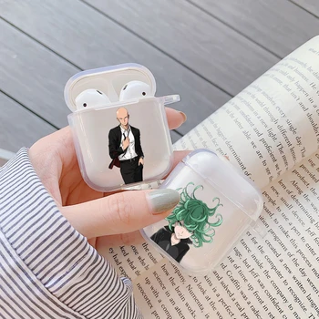 

Japan Cartoon Anime One Punch Man Clear Soft silicone TPU AirPod 1 2 Cases For Airpods Charging Box For AirPods 1 2 Fundas Coque