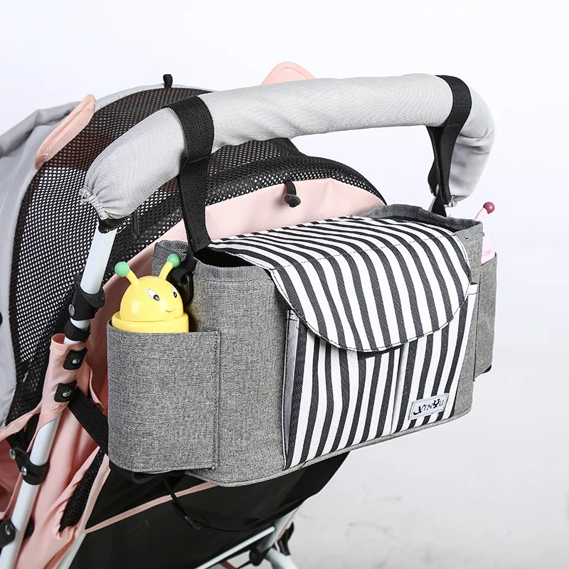 

Stroller Cart Bag Multi-functional Buggy Hanging Pouch Storgage Bag Large Capacity Mommy Hand Waterproof Diaper Bag