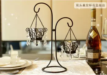 

European wrought iron wax romantic Christmas creative home decoration candlelight dinner decoration wedding candle holder