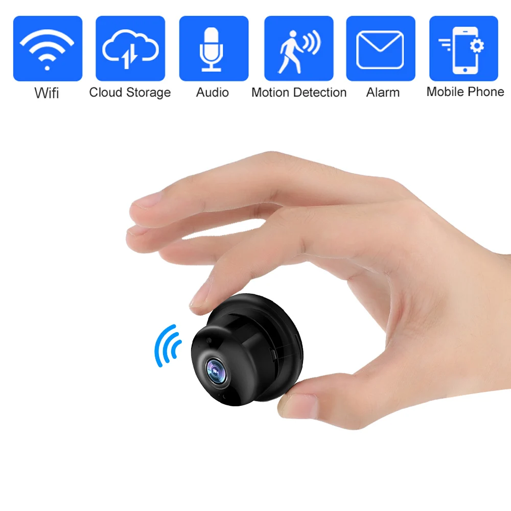 

1080P HD Mini IP Camera Wireless IR Night Vision Micro Camera Home Security Surveillance WiFi Camera CCTV Motion Baby Monitor