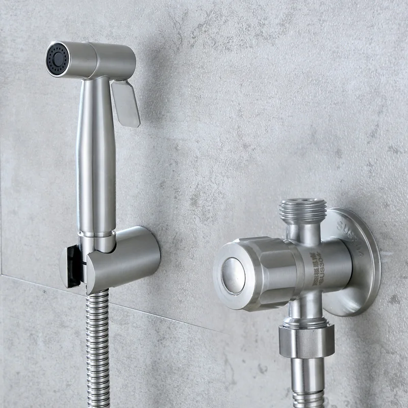 304 нержавеющая сталь один в два угла клапан камера горшок партнер кран оздоровительный суперзаряд пистолет душ шланг очистки воды