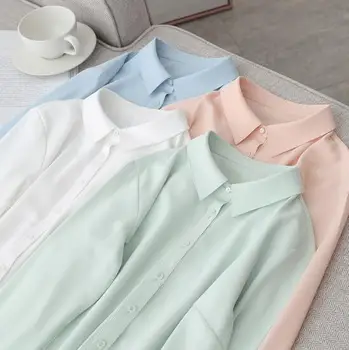 

Autumn women's chiffon base versatile long sleeve shirt slim blouse for women PM899-1-9
