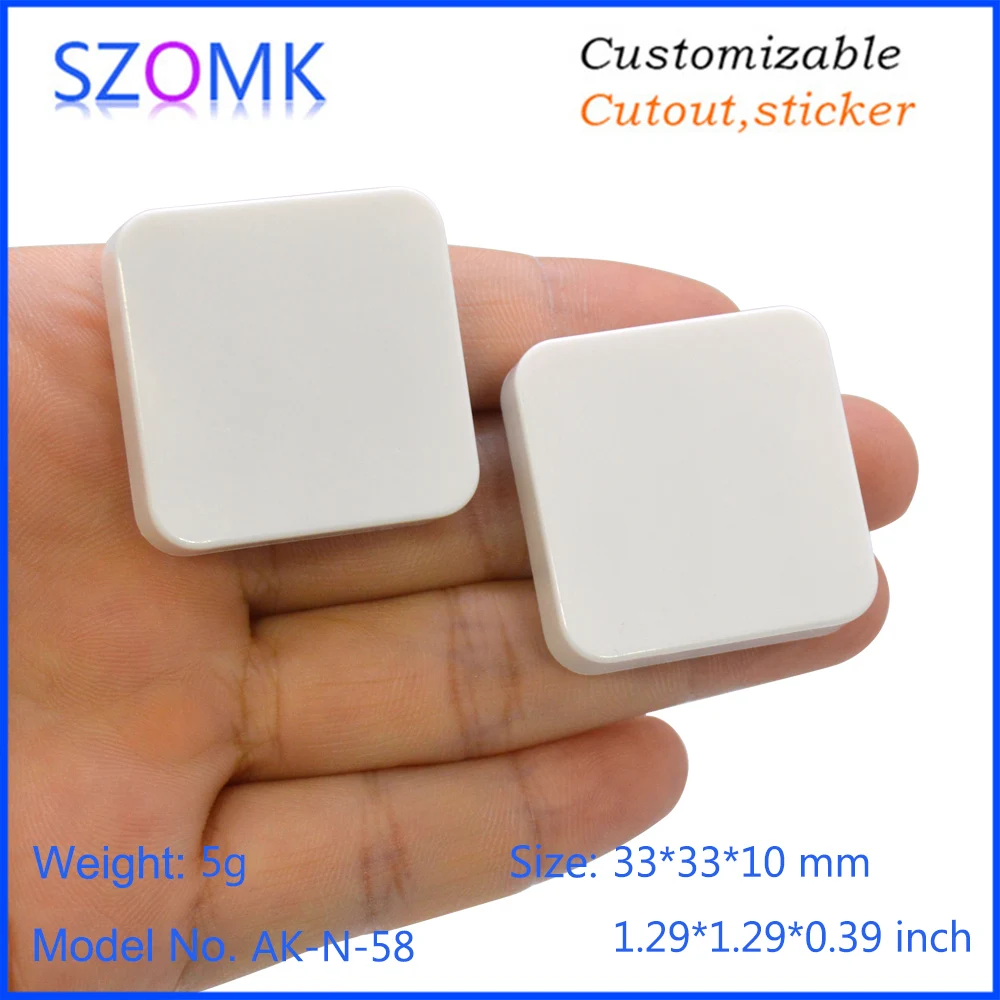 

10 pcs/lots New product abs plastic bluetooth wireless player 33X33X10mm box supply