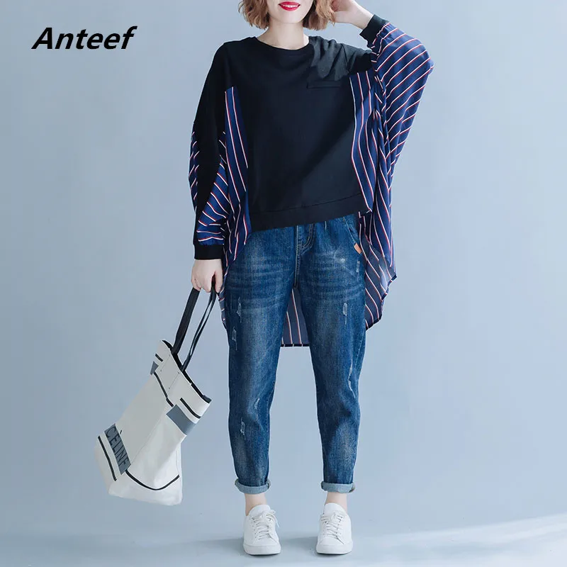 Женская свободная футболка повседневная хлопковая Винтажная Футболка большого