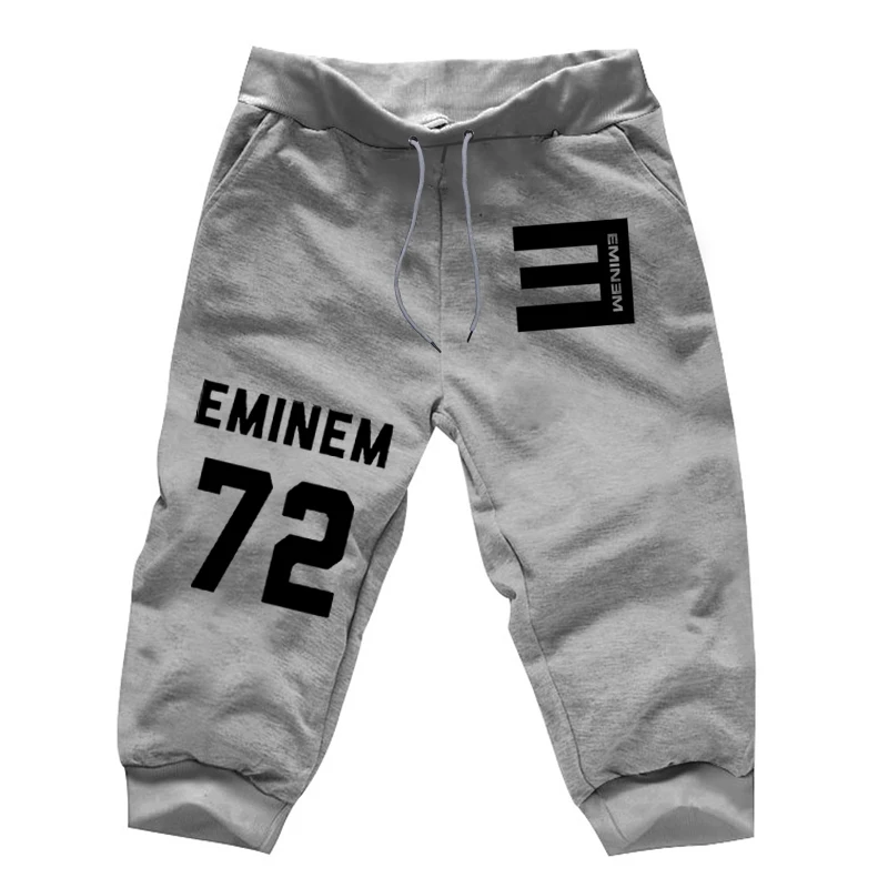 Cropped Trousers 5 Лето мешковатые штаны, 7 Minutes Of брюки Мальчики теленок-Длина брюки Мужская Мода Фитнес Джоггеры мужские тренировочные брюки Harajuku Спортивные штаны - Цвет: Cropped Trousers 5