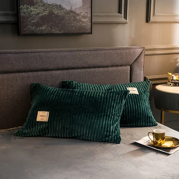 

2 Pieces Coral Fleece Sleep Pillowcase 48*74 Cm(19*29 In) Pillow Cover Soft Top Quality Pillow Case