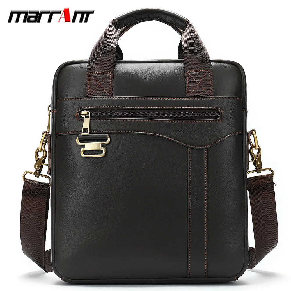 

Ma Lun Special Business Vertical Folder Hand Single Shoulder Oblique Satchel Cowhide Male Bag 8569