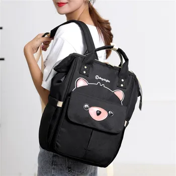 

Splendid Backpack Solid Color Women Backpack Waterproof Mummy Bag Multi-function Backpack Wild Large Capacity Women 39 s Bags