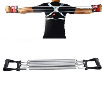 

Adjustable Pull-up Shoulder Chest Expander Carbon Steel Detachable Arm Wrist 5 Spring Home Fitness Muscles Strengthen Finger
