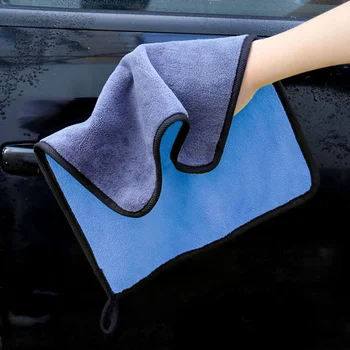 

Polyester Thick Auto Care Detailing Polishing Microfiber Fiber Home Washing Super Absorbent Car Towel Cleaning Cloths 30X30CM