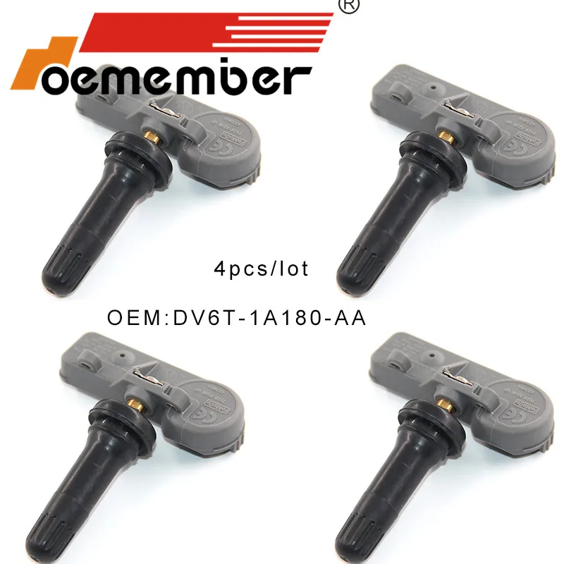 4pcs Dv6t1a180aa Car Tire Pressure Sensor Tpms System Sensor For Ford