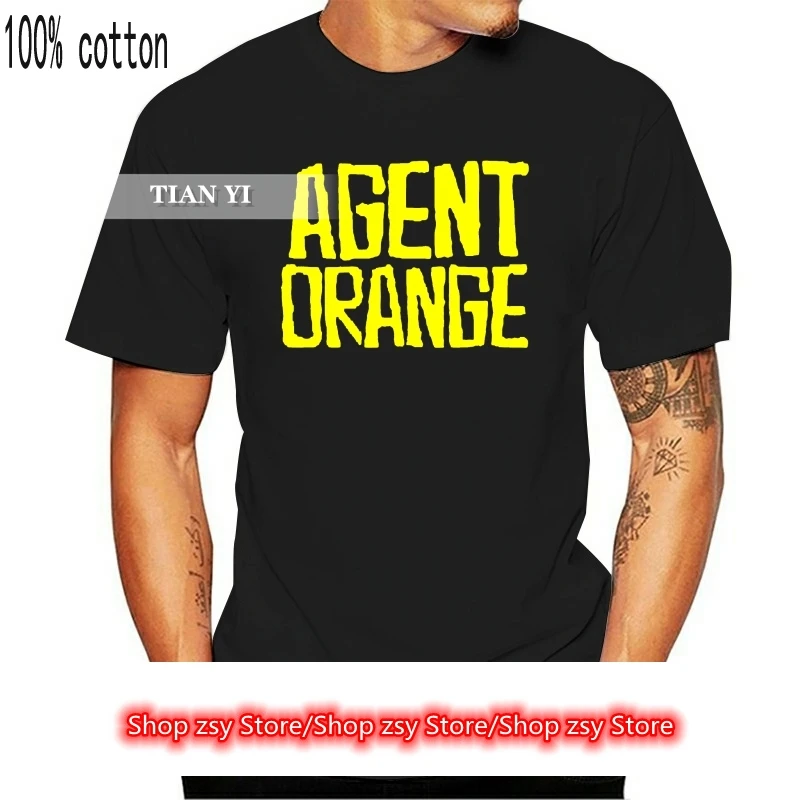 New Agent Orange Punk Rock Band Men White T Shirt Size S To 3xl T Shirts Aliexpress