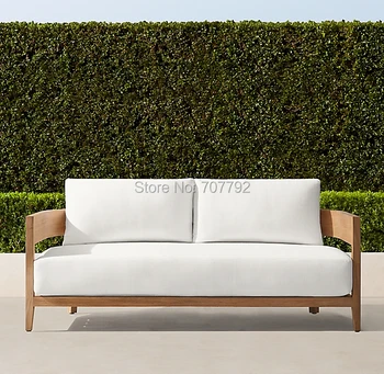 

Simple design garden furniture natural teak sofa arm sofa