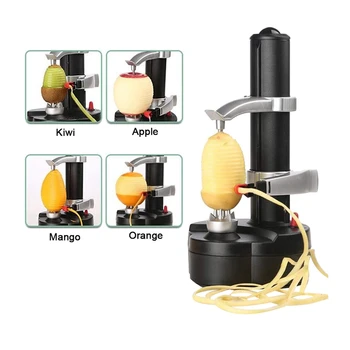 

Electric Potato Peeler Automatic Rotating Apple Peeler Automatic Fruits Vegetables Cutter Kitchen Peeling Tool UK Plug