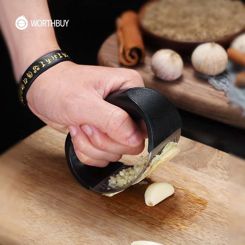 Garlic Chopper Crusher Vegetable-Tools Ginger-Press Kitchen-Accessories Manual Stainless-Steel