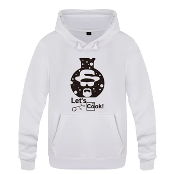 

Mens Hoodies Breaking Bad Let's Cook Walter White Crystal Printed Hoodie Men Fleece Long Sleeve Man's Sweatshirt Skate Pullover
