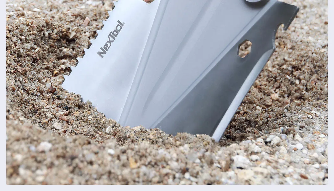 Xiaomi Nextool Multi-function Shovel Practical Survival Folding Tool For Camping Wrench Screwdriver description image 5