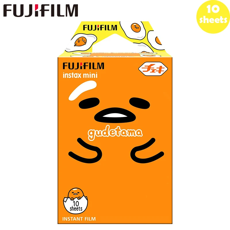 Gudetama Fujifilm 10-100 листов Алиса мультфильм мгновенная фотобумага мультфильм пленка для Fuji Instax Mini 8 9 70 7s 50s 50i 90 25 Share SP-1 2 - Цвет: Gudetama
