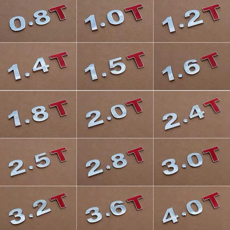 Хорошее качество металла 3D 1,4 1,5 1,6 1,8 2,0 2,2 2,4 2,5 2,8 3,0 T L логотип автомобиля Стикеры задний багажник эмблема хвостовая часть значок перемещения