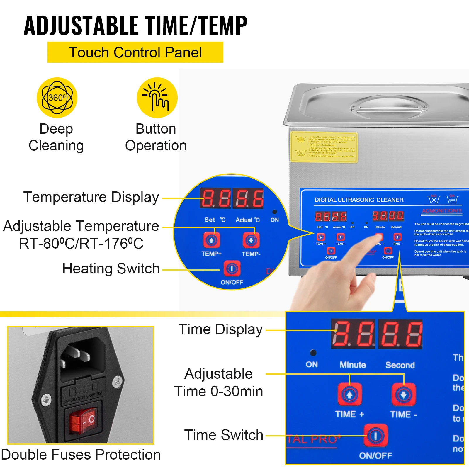 ultrasonic cleaner, 26-30L, jewelry cleaner