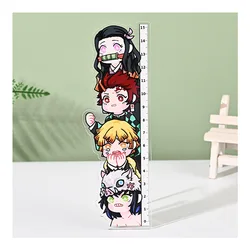 1Pc Cute Anime Ruler Pupils Cartoon Creative Animal Transparent Ruler Kwaii Stationary Office School Supplies Wholesale