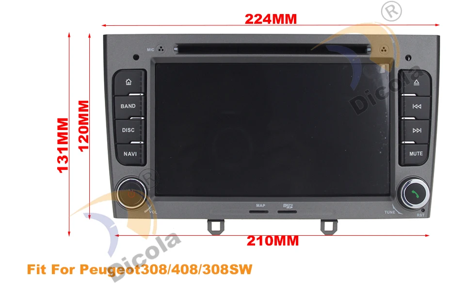 " ips DSP Hexa Core 4G+ 64G Android 9 автомобильный dvd-плеер gps Navi для peugeot 408 для peugeot 308 308SW аудио Радио стерео головное устройство