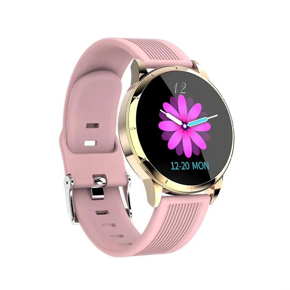 EXRIZU Waterproof IP67 Tempered Glass Smart Watch Smart Activity Tracker Fitness Heart Rate Monitor Sport Men Women Smartwatch
