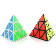 New Black White 3*3*3 Pyramid Speed Magic Cube 98*98*98mm Professional Magic Cube Puzzles Colorful Educational Toys For Children