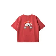 [L Mom] L Uson/футболка с короткими рукавами для мальчиков с мультяшным принтом Летняя одежда новые стильные топы для маленьких мальчиков