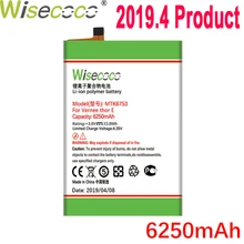 WISECOCO 6250 мАч MTK6753 батарея для Vernee Тор е мобильный телефон новейшее производство высокое качество батарея+ номер отслеживания