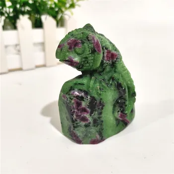 

Hand Carved Amazing Natural Unakite Crystal Lizard ZJP