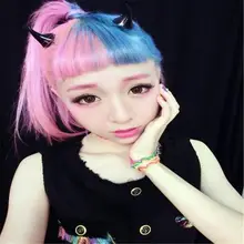 1 пара Готический Карнавальный костюм для Хэллоуина маленький демон бычий рог аксессуары для волос для Хэллоуина клип булавки шпильки