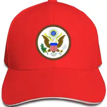 Американская Большая печать унисекс бейсбольная Кепка Классическая Регулируемая на липучке остроконечная сэндвич Кепка водителя грузовика