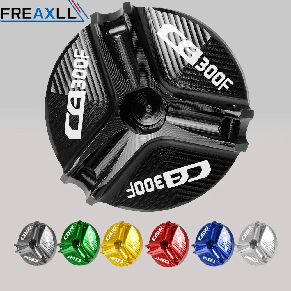

M20*2.5 Motorcycle Engine Oil Drain Plug Sump Nut Cup Oil Fill Cap Cover For HONDA CB300R CB300F CB300FA 2013 2014 2015 2016