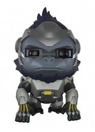 Funko Pop OW 10 см TRACER& PHARAH& WIDOWMAKER& REAPER& SOLDIER 76& WINSTON Модель Коллекция Фигурки игрушки - Цвет: WINSTON no box