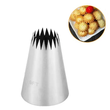 

#9FT Large Icing Piping Nozzles Russian Nozzles Pastry Tips Cookies Cake Decorating Tools Tips Cream Fondant Pastry Nozzles