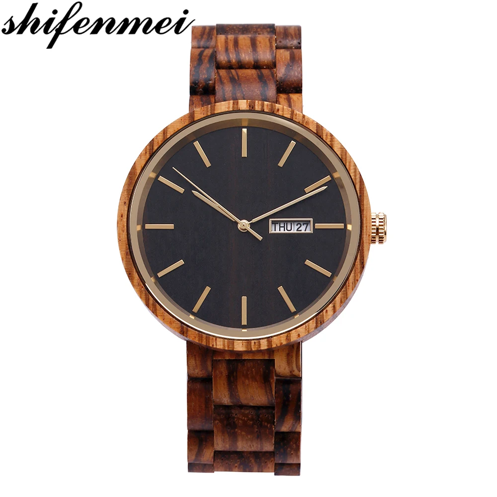 

shifenmei S5510 wooden quartz Men watch Fashion Men's Women's Watch Neutral Quartz Wrist watch reloj hombre elojes hombre